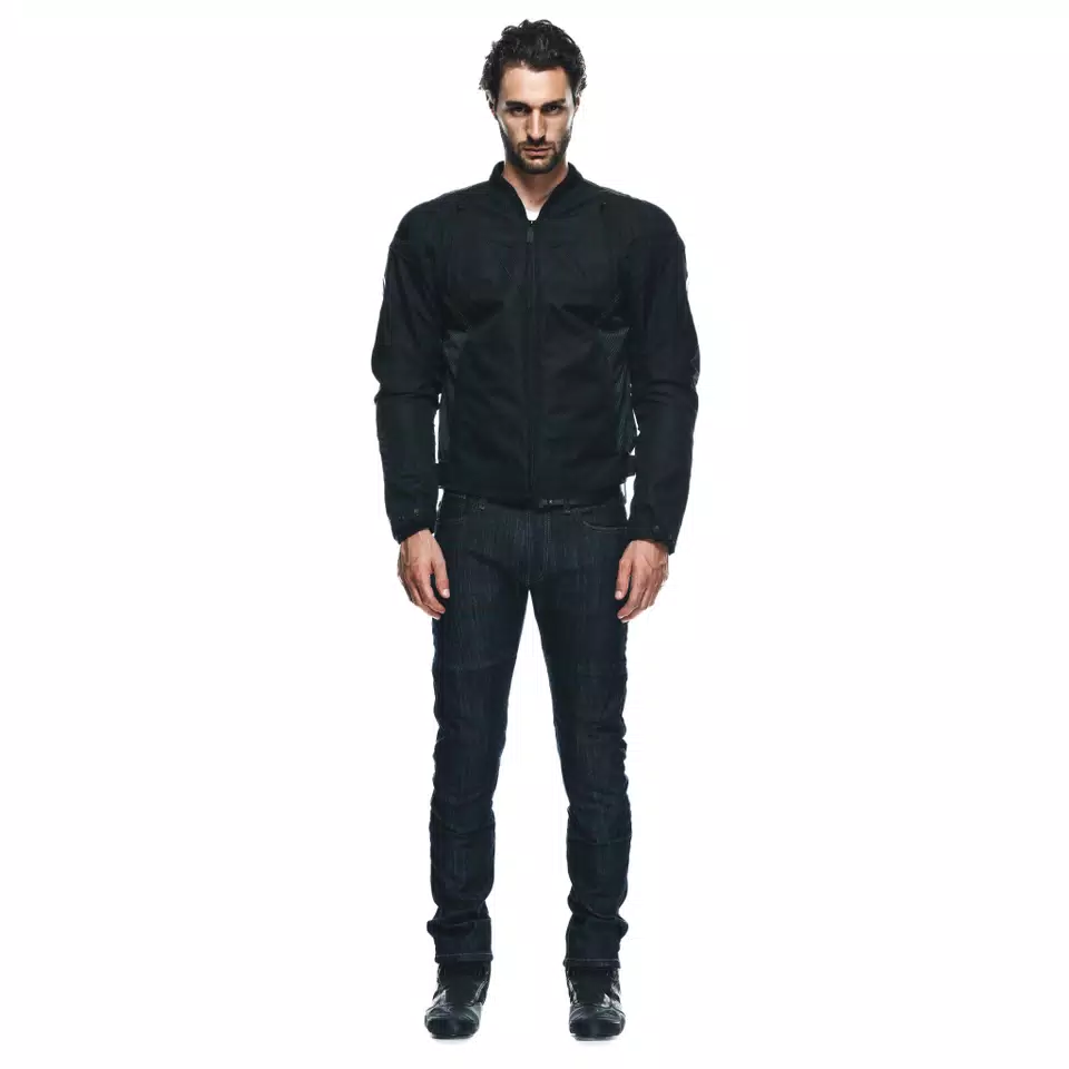 AVRO 5 - CHAQUETA DE MOTO DE TELA PARA HOMBRE - BLACK/BLACK/BLACK - 3
