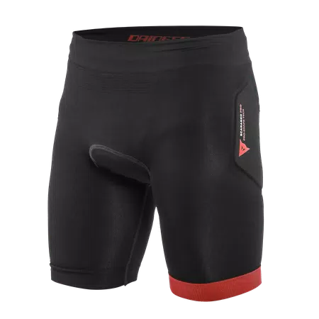 SCARABEO - BIKE PROTECTIVE SHORTS FOR KIDS - BLACK/RED - 1