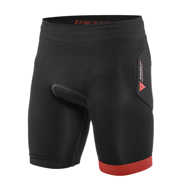 scarabeo-bike-protective-shorts-for-kids-black-red image number 0