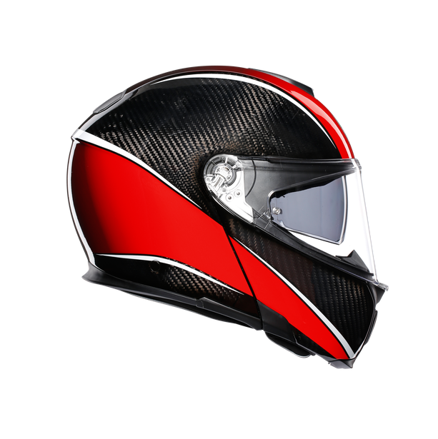 Sportmodular Multi Ece Dot - Aero Carbon/Red - Modular helmets - Dainese ( Official)