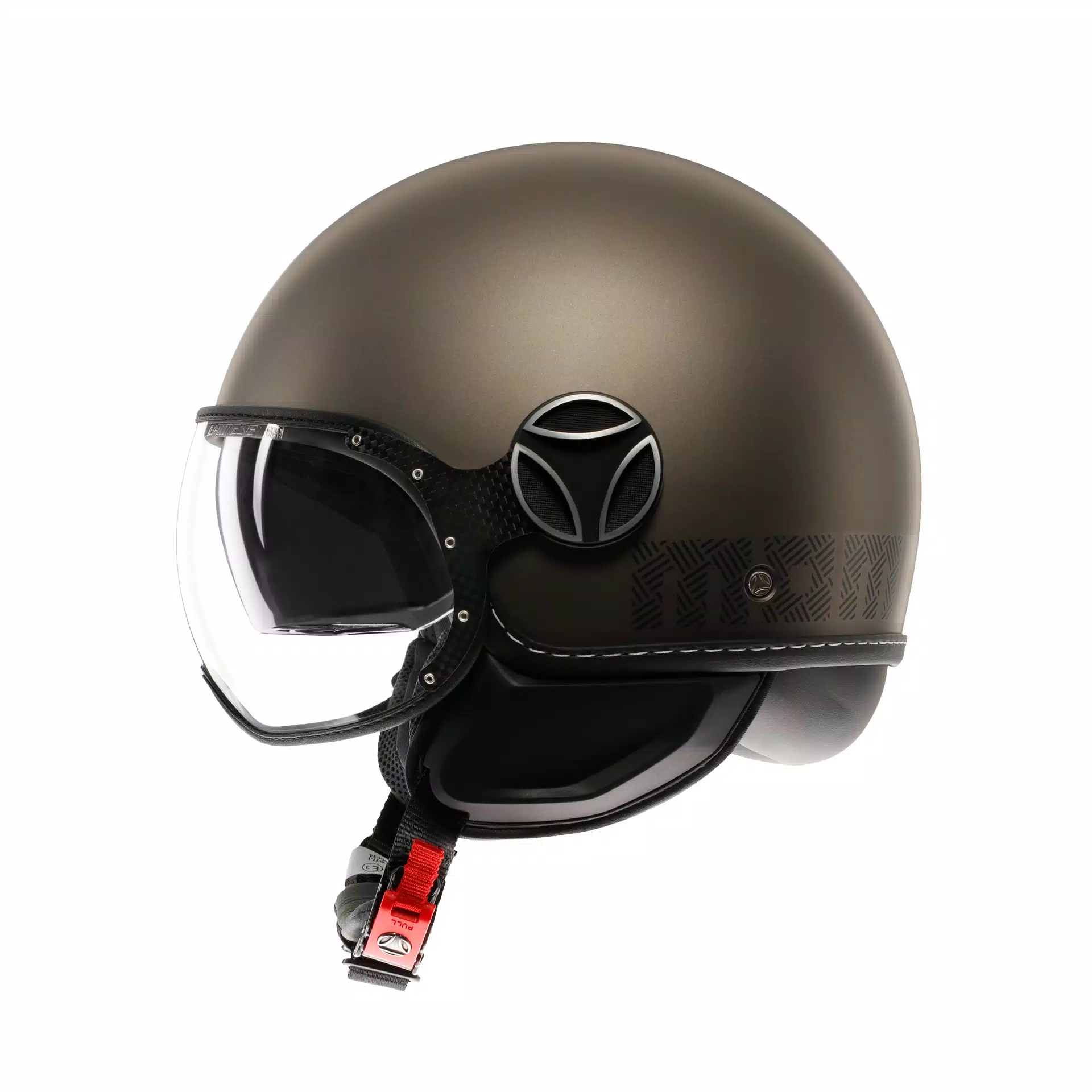 MOMODESIGN FGTR EVO MAT BRONZE / PIERRE - CASQUE JET AVEC DOUBLE VISI&Egrave;RE E2206