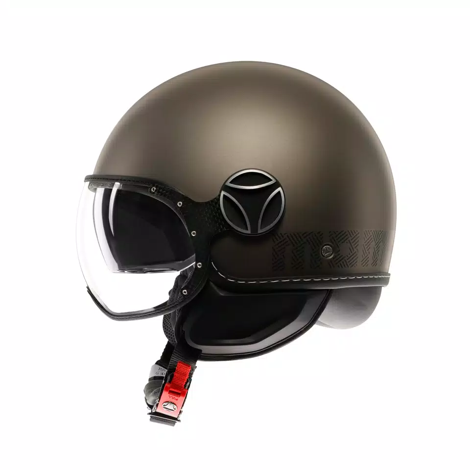 MOMODESIGN FGTR EVO MATT BRONZE / STONE - JET HELMET WITH DUAL VISOR E2206 -  - 4