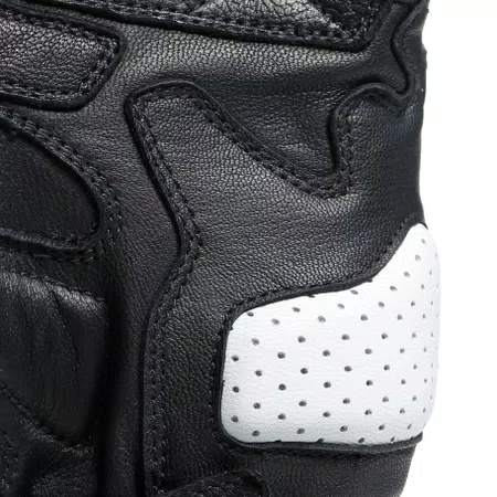 IMPETO - MEN'S MOTORCYCLE LEATHER GLOVES - BLACK/WHITE - 3