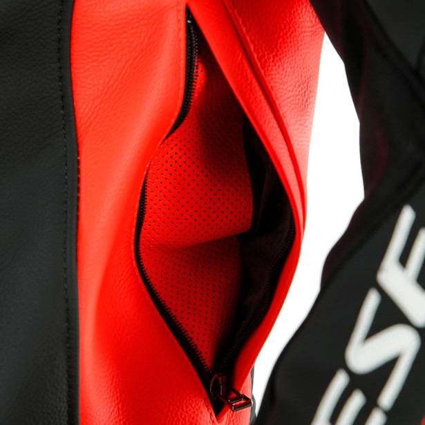 mistel-2pcs-leather-suit-black-matt-fluo-red-black-matt image number 8