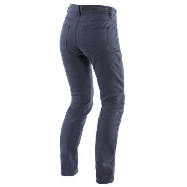 classic-slim-pantaloni-moto-in-tessuto-donna-blue image number 1