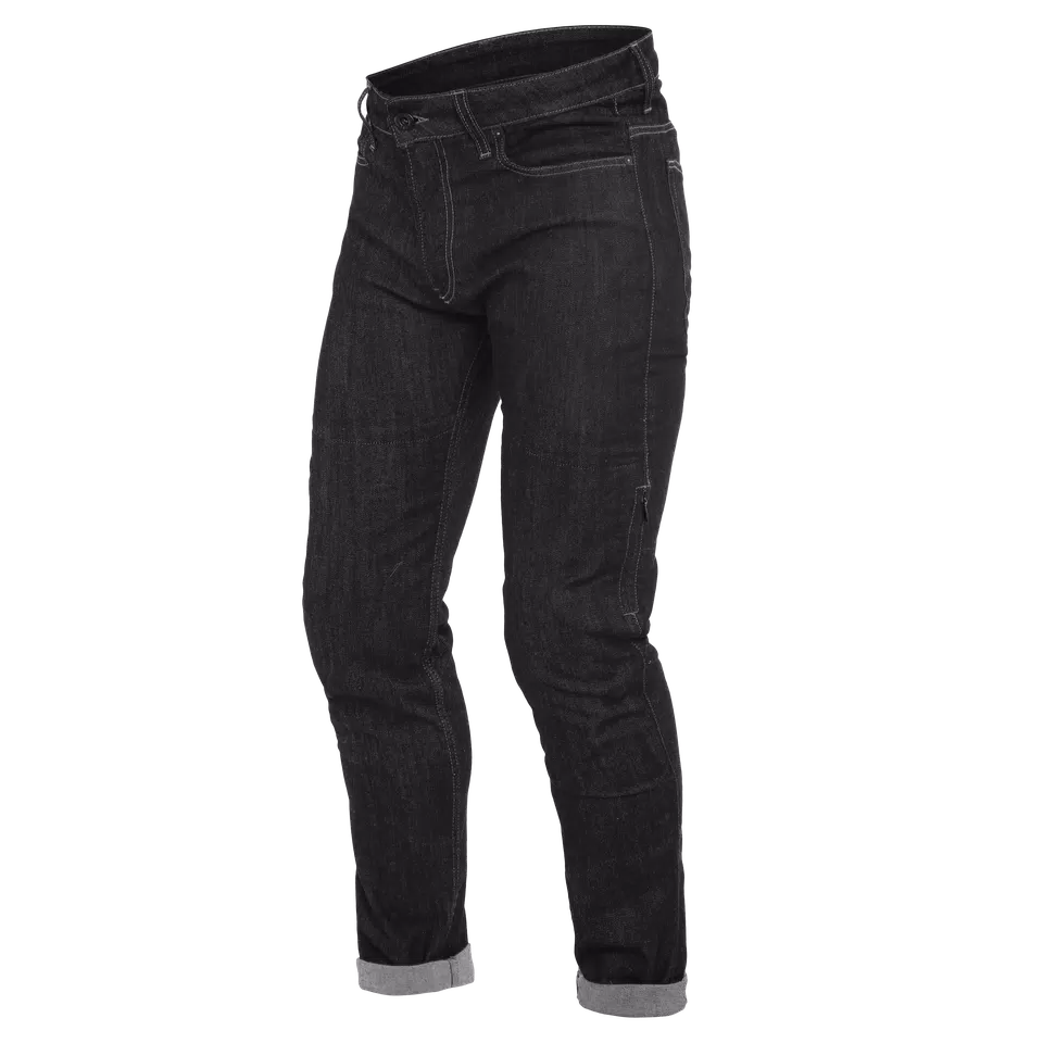 DENIM SLIM - MEN'S MOTORCYCLE JEANS - BLACK - 1