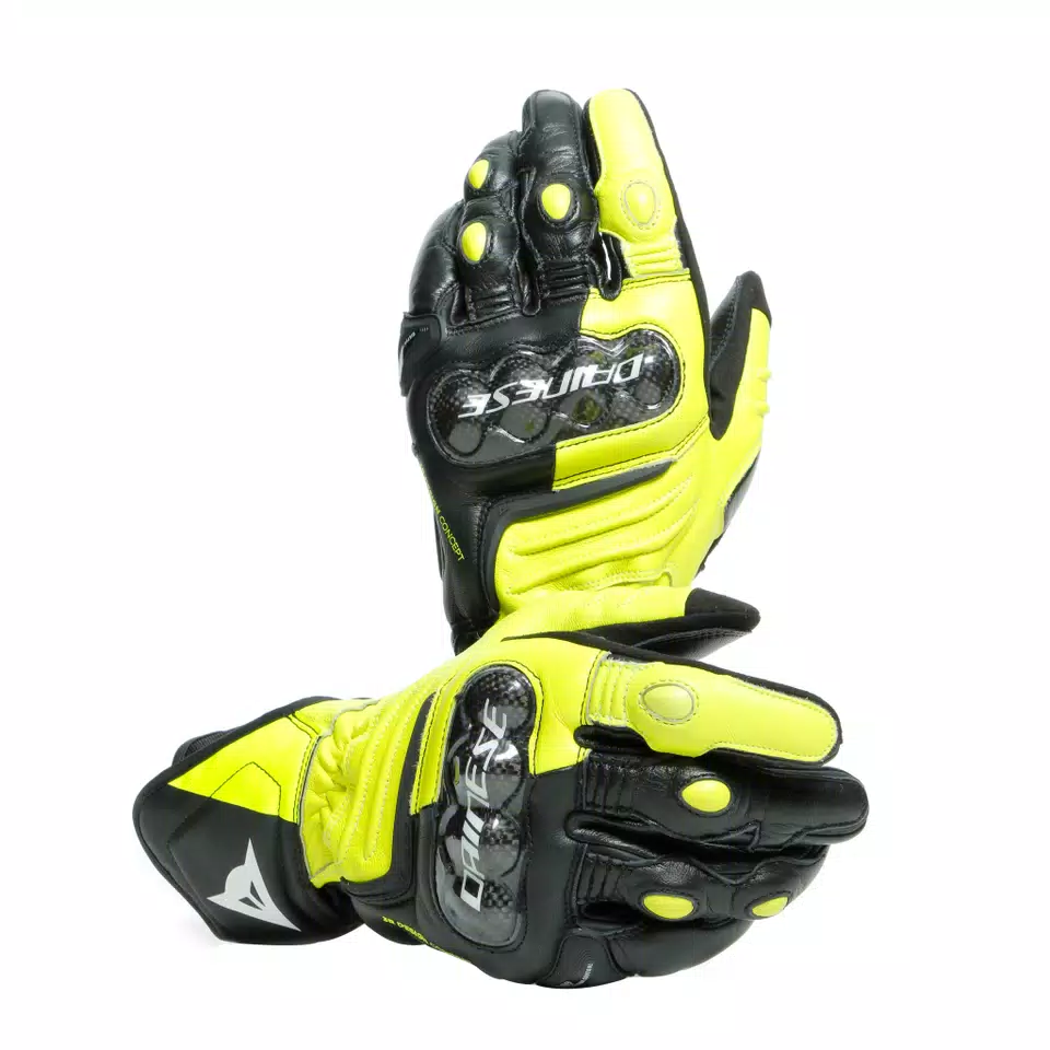 CARBON 3 LONG GLOVES - BLACK/FLUO-YELLOW/WHITE - 5