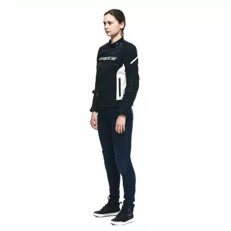 AIR FRAME 3 TEX - WOMEN'S SUMMER MOTORCYCLE JACKET IN FABRIC - BLACK/WHITE/WHITE - 4