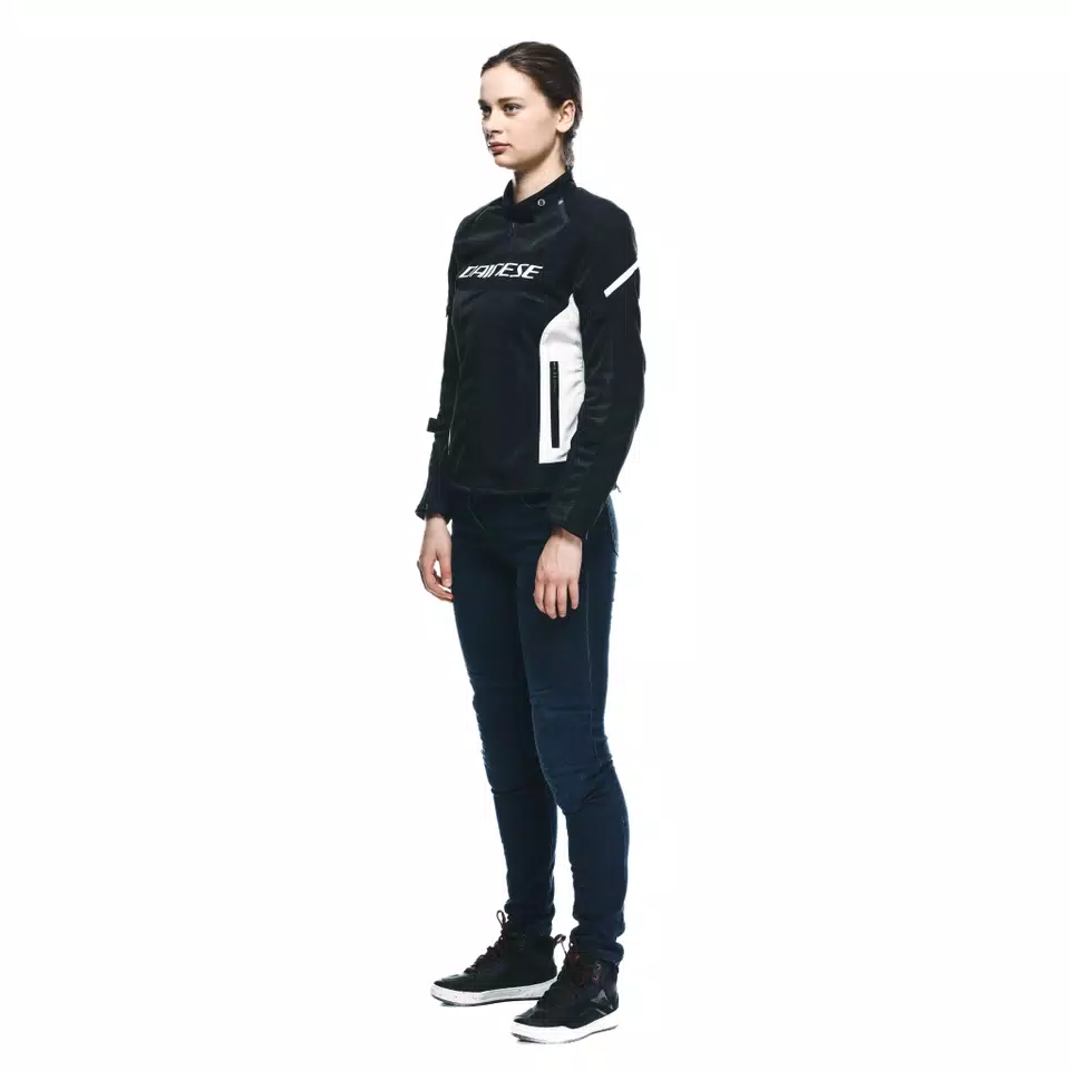 AIR FRAME 3 TEX - WOMEN'S SUMMER MOTORCYCLE JACKET IN FABRIC - BLACK/WHITE/WHITE - 4