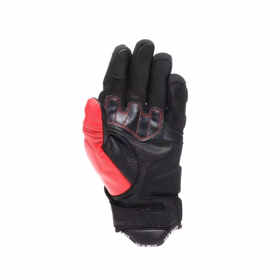 REACTO CARBON SHORT GLOVES - BLACK/RED-LAVA - 3
