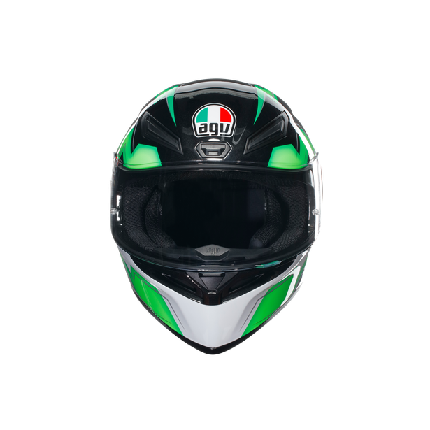 k1-s-kripton-black-green-casco-moto-integrale-e2206 image number 1