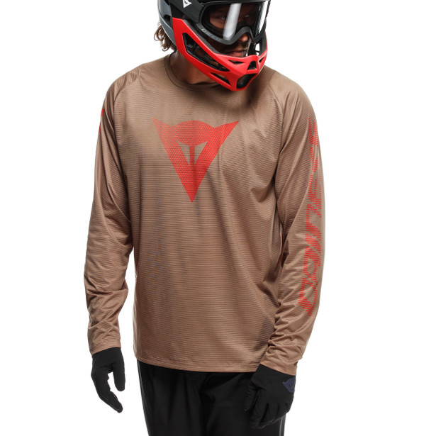 hg-aer-jersey-ls-maglia-bici-maniche-lunghe-uomo-brown-red image number 4