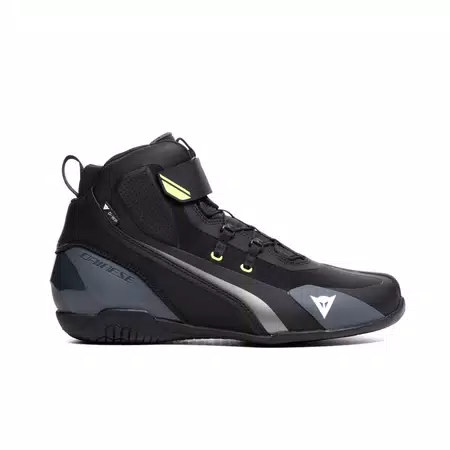 HERIAN D-WP - CHAUSSURES DE MOTO IMPERMÉABLES - BLACK/WHITE/YELLOW-FLUO - 2