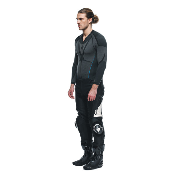 delta-4-leather-pants-black-white image number 1