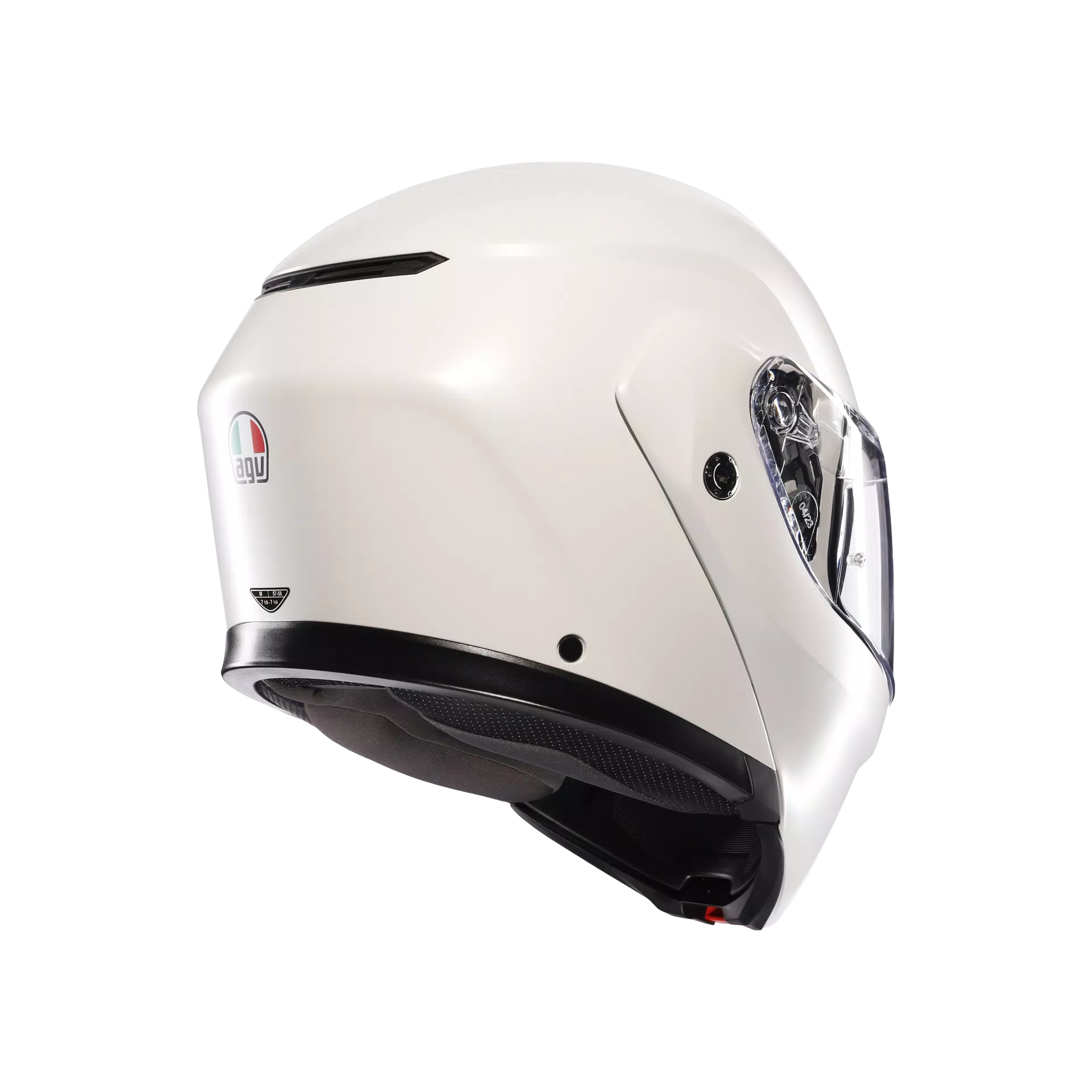 STREETMODULAR MONO MATT BLACK MATERIA WHITE - MOTORBIKE FLIP UP HELMET DOT(E2206)