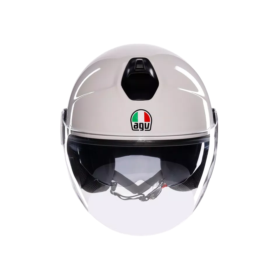 ETERES MONO MATERIA WHITE - MOTORBIKE OPEN FACE HELMET E2206 -  - 2