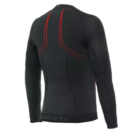 MEN'S MOTORCYCLE LONG-SLEEVE NO-WIND THERMAL VEST - BLACK/RED - 2