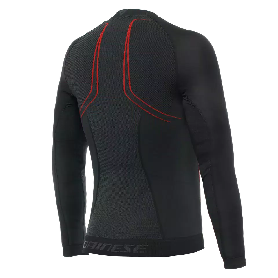 MAGLIA TERMICA MOTO ANTIVENTO MANICHE LUNGHE UOMO BLACK RED Dainese