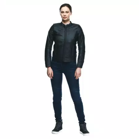 ITINERE - DAMES MOTORFIETS LEREN JAS - BLACK - 3
