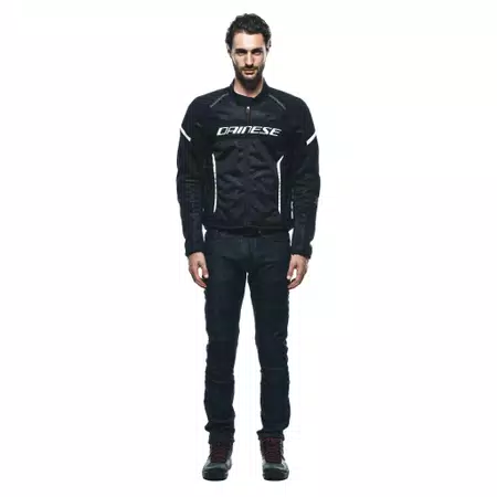 AIR FRAME 3 TEX - MEN'S SUMMER MOTORCYCLE JACKET IN FABRIC - BLACK/BLACK/WHITE - 3