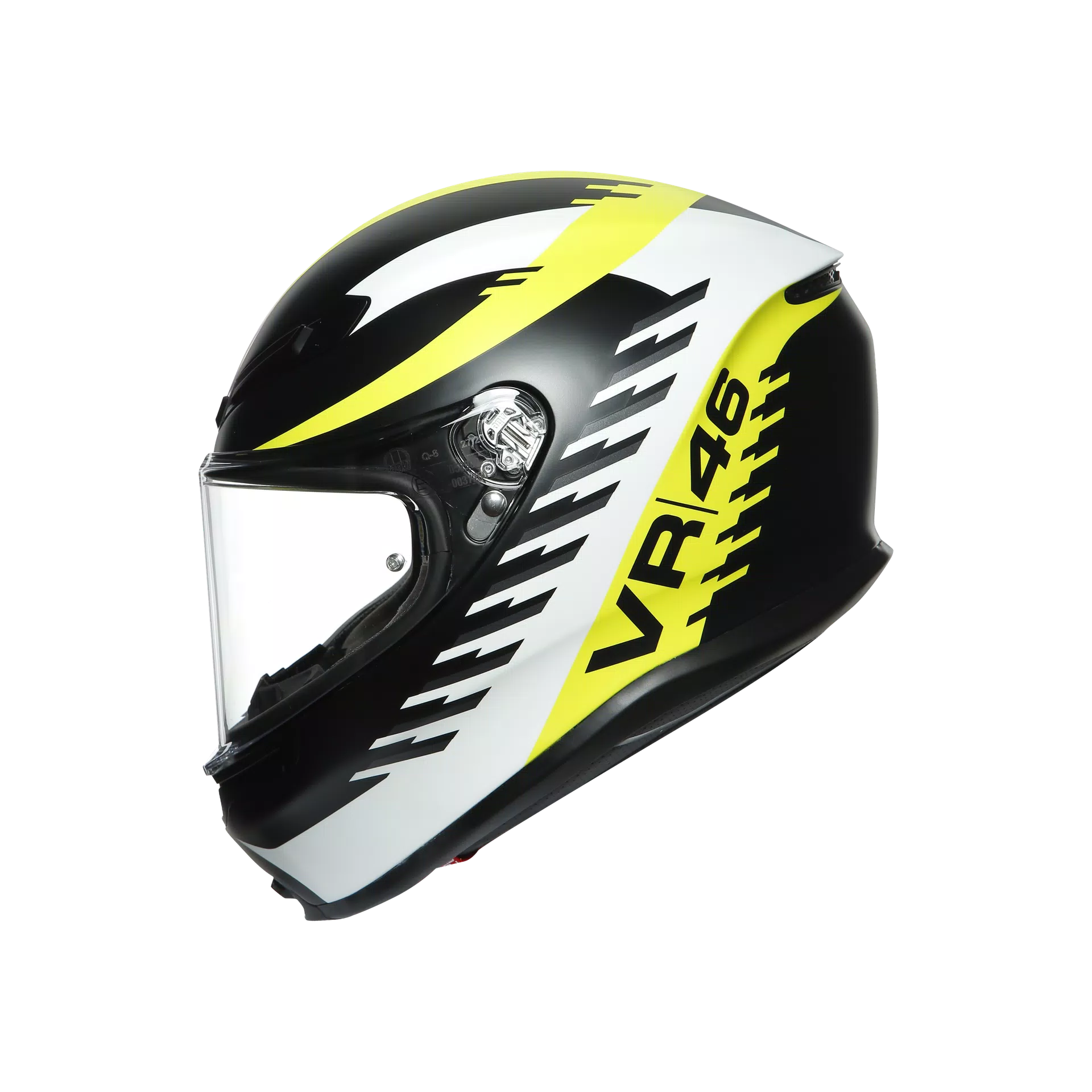 【海外輸入】 46 RAPID - MPLK TOP DOT(ECE) AGV K6 MATT AGV | BLACK/WH/YELLOW セキュリティ・セーフティ