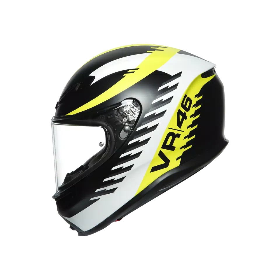 【お1人様1点限り】 K6 AGV DOT(ECE) TOP MPLK - RAPID 46 MATT BLACK/WH/YELLOW | AGV セキュリティ・セーフティ
