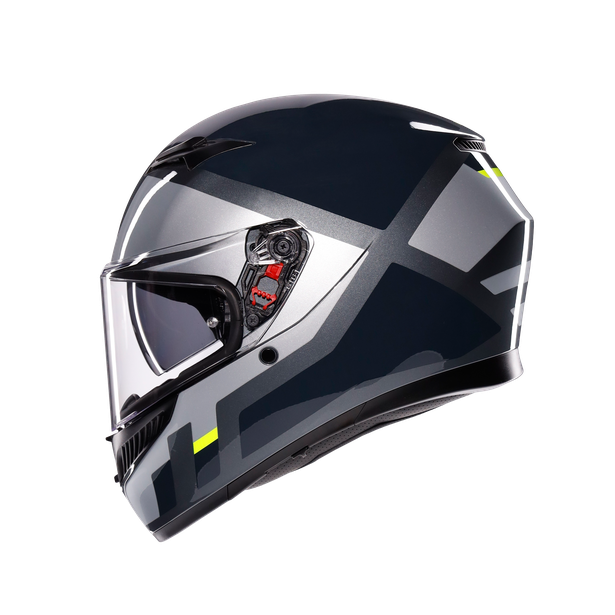 k3-shade-grey-yellow-fluo-motorrad-integral-helm-e2206 image number 3