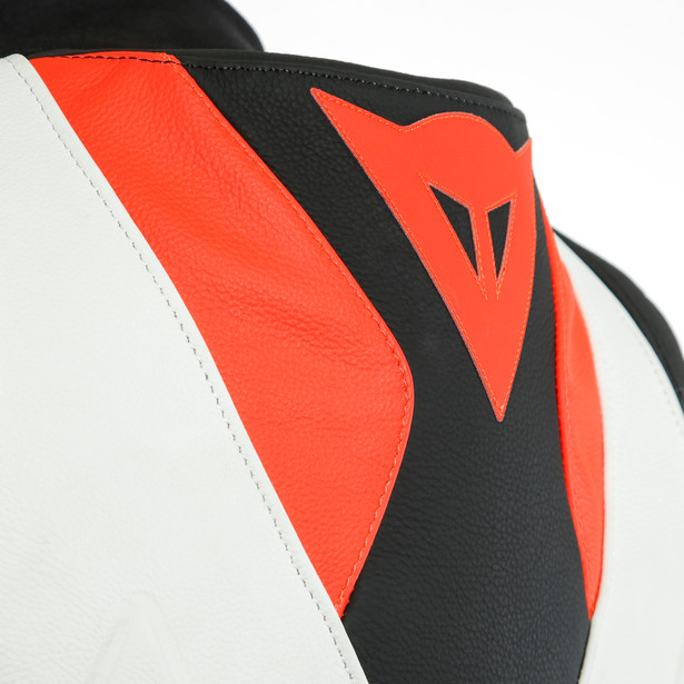 super-race-leather-jacket-white-fluo-red-black-matt image number 7