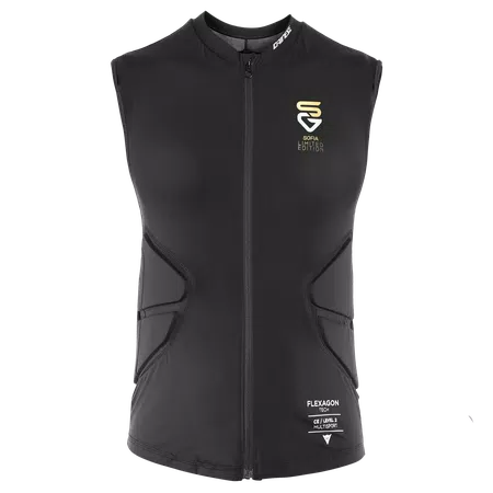 WOMEN'S FLEXAGON PROTECTIVE SKI VEST - GOGGIA BLACK/GOLD - 1