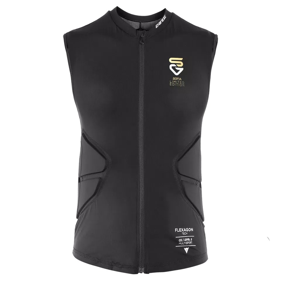 WOMEN'S FLEXAGON PROTECTIVE SKI VEST - GOGGIA BLACK/GOLD - 1