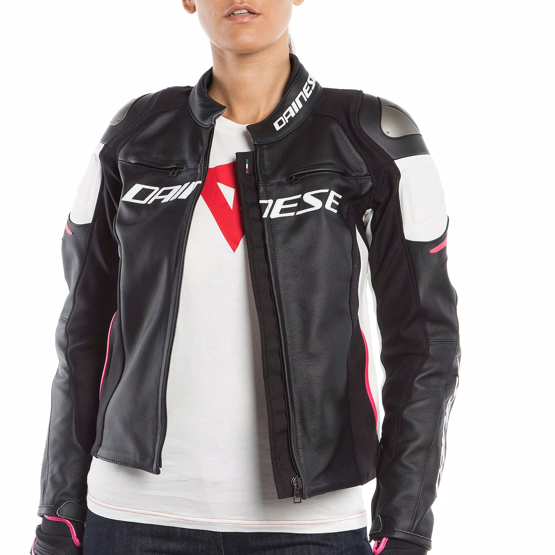 RACING 3 LADY LEATHER JACKET