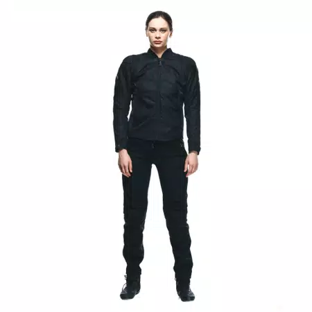 DRAKE 2 AIR - WOMEN'S SUMMER MOTORCYCLE PANTS IN FABRIC - BLACK/BLACK - 3