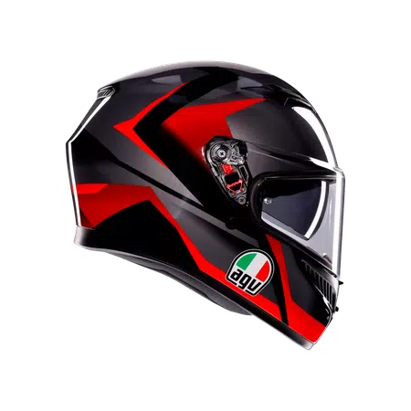 K3 STRIGA BLACK/GREY/RED - CASCO MOTO INTEGRAL E2206 -  - 3