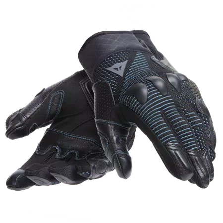 UNRULY ERGO-TEK GUANTES MOTO MUJER - BLACK/OCEAN-DEPTHS - 5