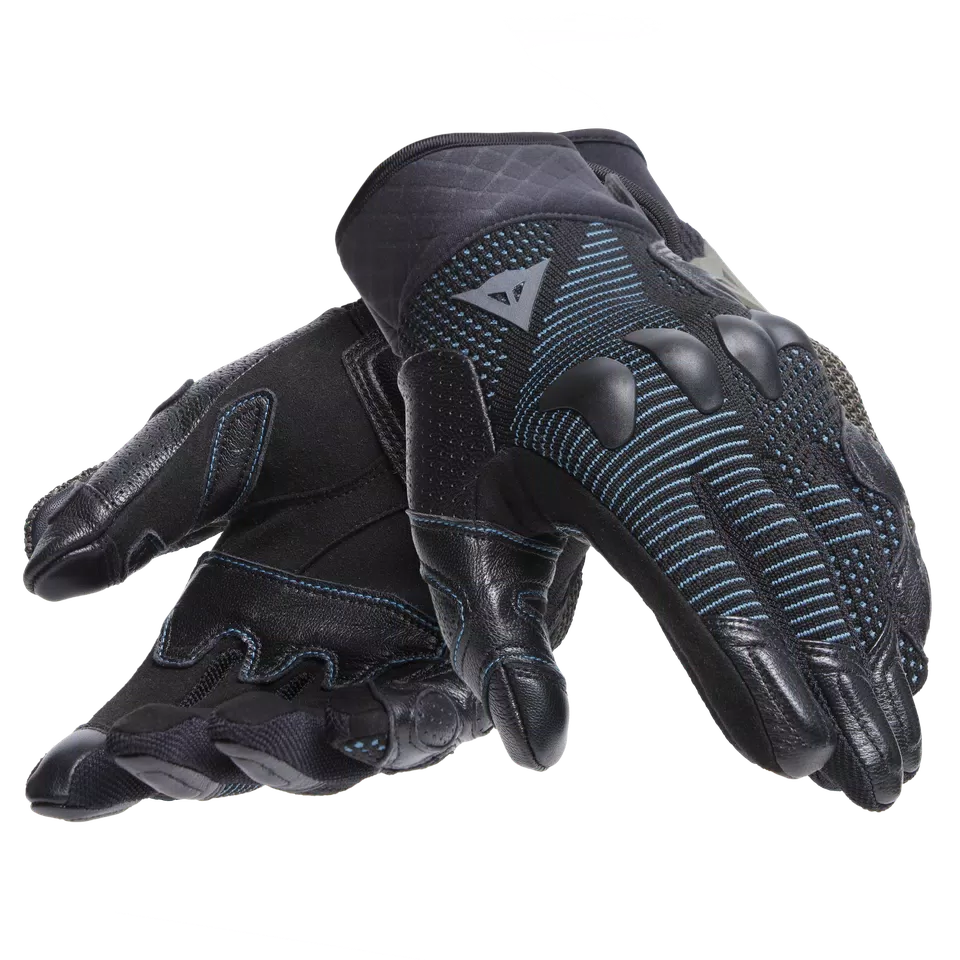 UNRULY ERGO-TEK - GUANTI MOTO IN TESSUTO DONNA - BLACK/OCEAN-DEPTHS - 5