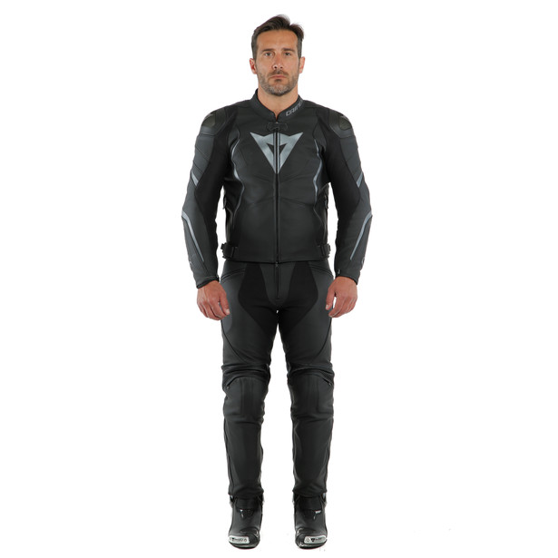 avro-4-giacca-moto-in-pelle-uomo-black-matt-anthracite image number 3