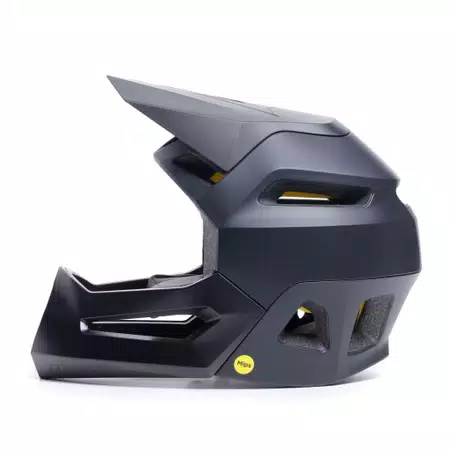 SCARABEO LINEA 01 MIPS - FULL FACE BIKE HELMET FOR KIDS - BLACK/BLACK - 3