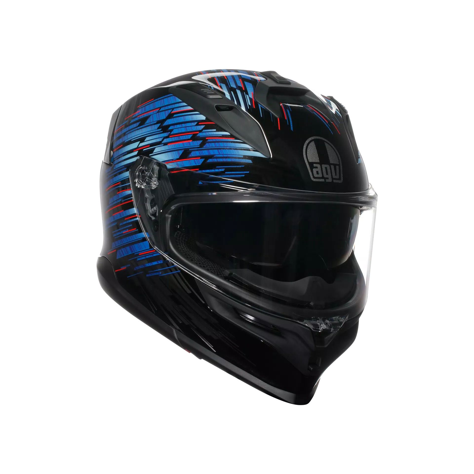 K7 AGV E2206 MPLK - GENISYS MATT BLACK/BLUE/GREY