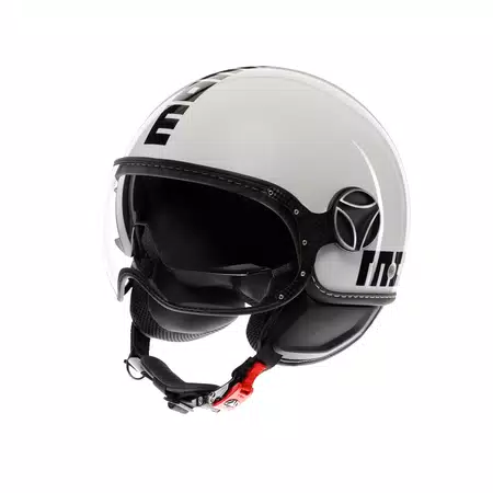 MOMODESIGN FGTR EVO WHITE QUARZ / BLACK - JET HELMET WITH DUAL VISOR E2206 -  - 1