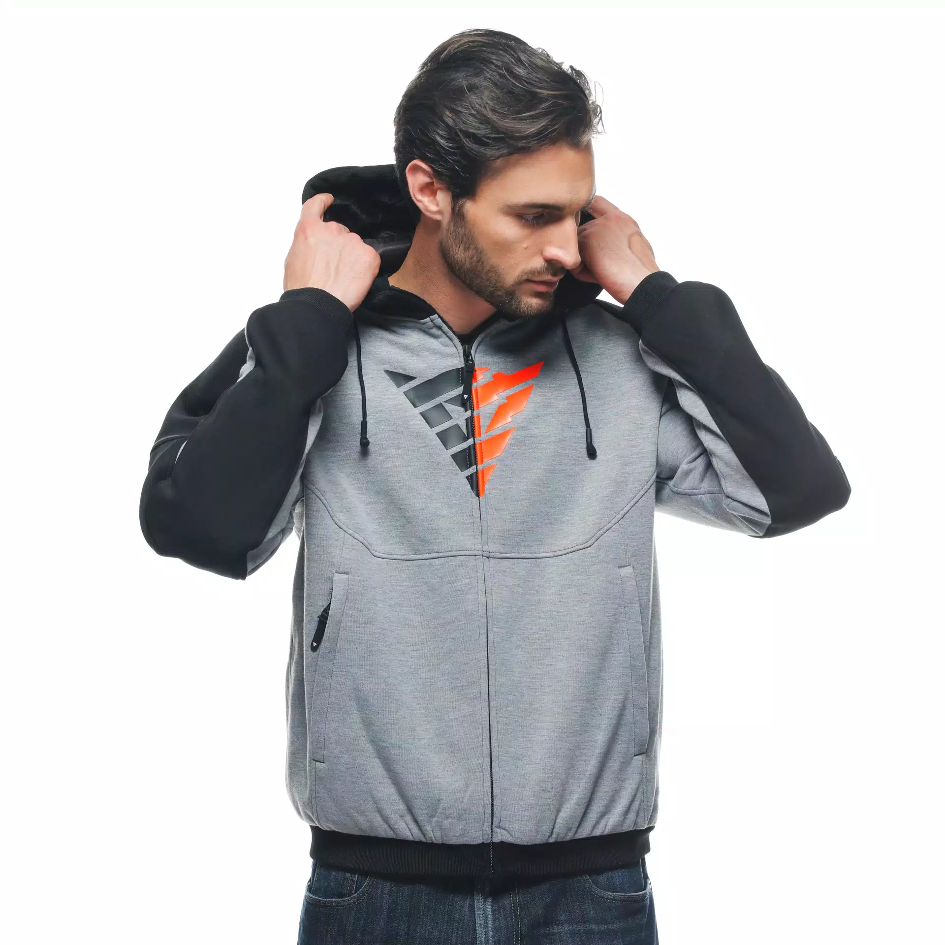 DAEMON-X SAFETY HOODIE - GIACCA MOTO IN TESSUTO UOMO