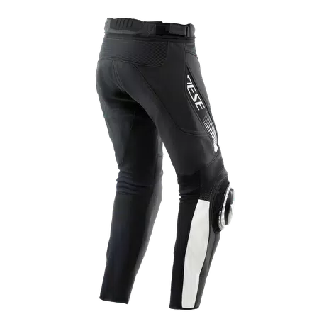 SUPER SPEED - HEREN MOTORFIETS GEBOORDE LEREN BROEK - BLACK/WHITE - 2