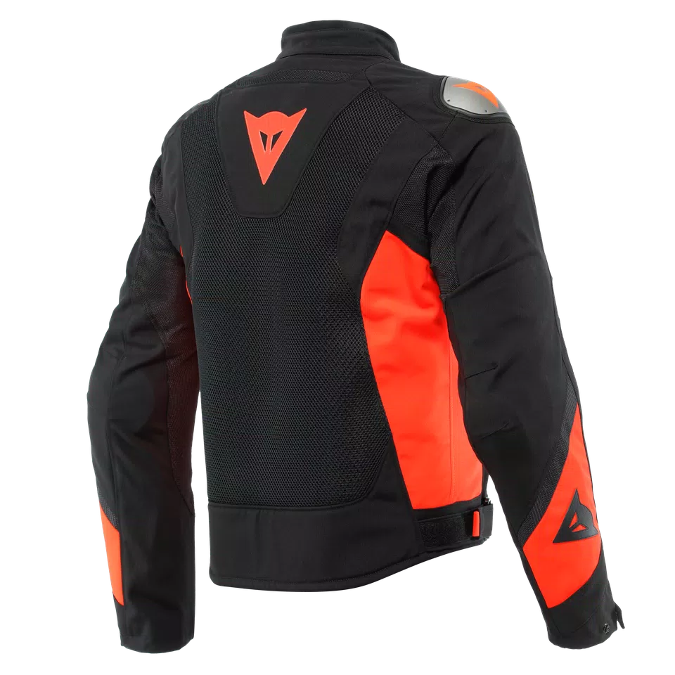 ENERGYCA AIR TEX - MEN'S SUMMER MOTORCYCLE JACKET IN FABRIC - BLACK/FLUO-RED - 2