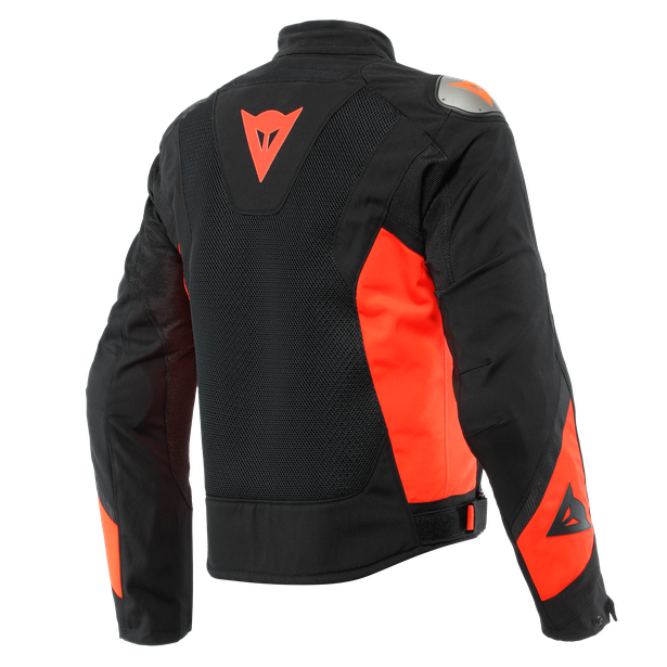 energyca-air-tex-giacca-moto-estiva-in-tessuto-uomo-black-fluo-red image number 1