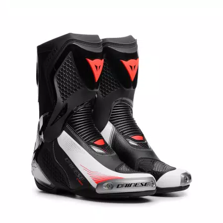 TORQUE 4 - WOMEN'S RACING AND ROAD BOOTS - BLACK/WHITE/RED-FLUO - 1