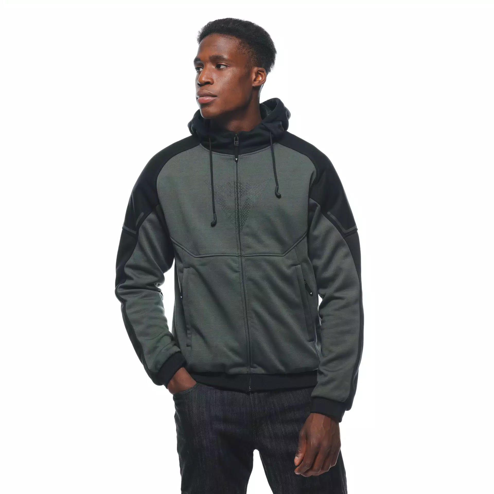 DAEMON-X SAFETY HOODIE - GIACCA MOTO IN TESSUTO UOMO