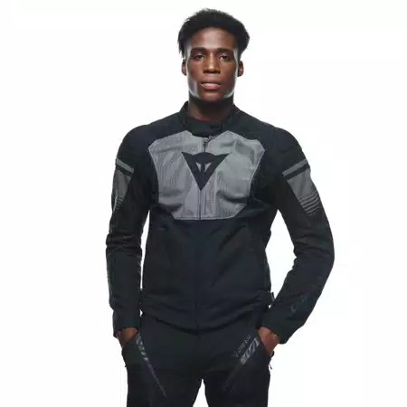 AIR FAST TEX - MEN'S SUMMER MOTORCYCLE JACKET IN FABRIC - BLACK/GRAY/GRAY - 5