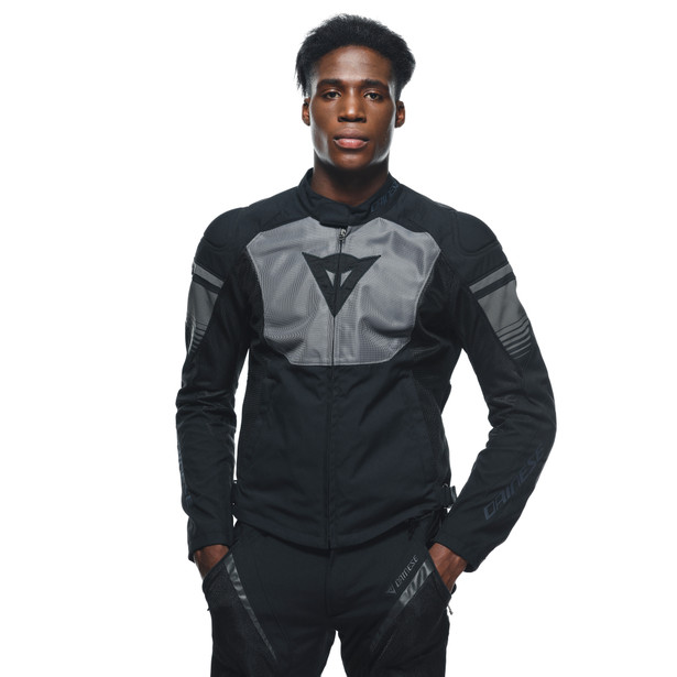 air-fast-tex-giacca-moto-estiva-in-tessuto-uomo-black-gray-gray image number 4