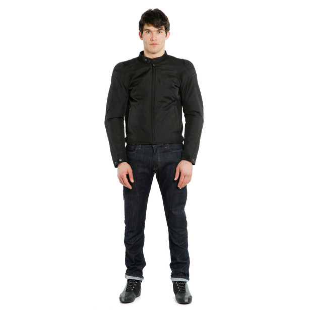 mistica-tex-giacca-moto-in-tessuto-uomo-black-black image number 2