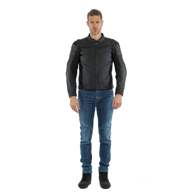 agile-leather-jacket-black-matt-black-matt-black-matt image number 2