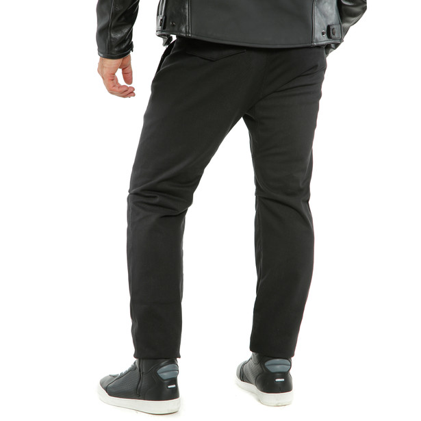 chinos-pantaloni-moto-in-tessuto-uomo-black image number 4